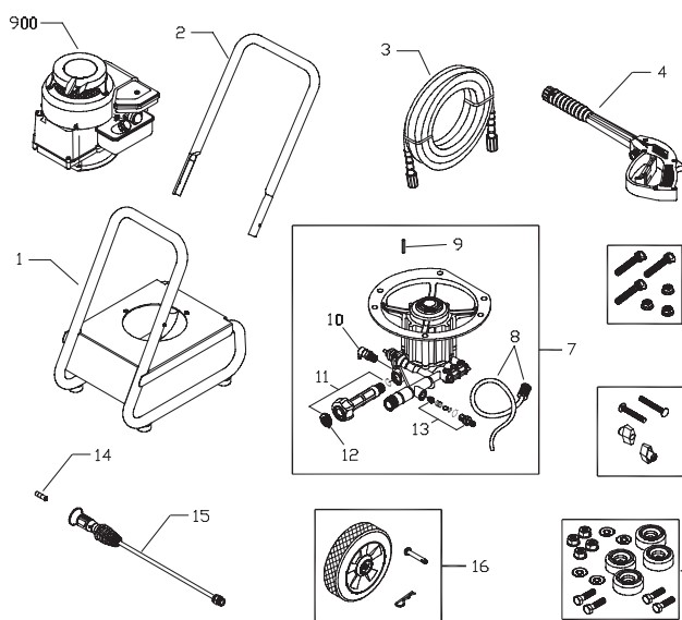 craftsman 020322-0power washer replacement parts